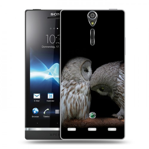 Дизайнерский пластиковый чехол для Sony Xperia S Совы