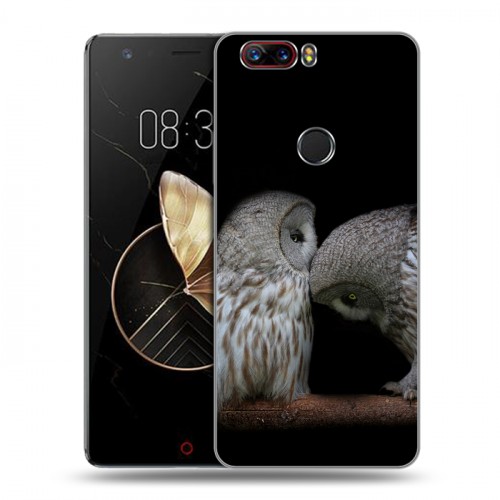 Дизайнерский пластиковый чехол для ZTE Nubia Z17 Совы