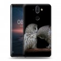 Дизайнерский силиконовый чехол для Nokia 8 Sirocco Совы