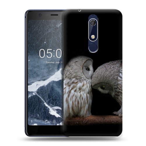 Дизайнерский пластиковый чехол для Nokia 5.1 Совы