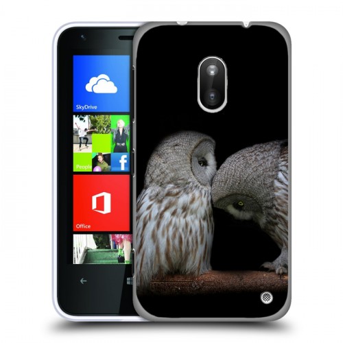 Дизайнерский пластиковый чехол для Nokia Lumia 620 Совы