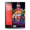 Дизайнерский пластиковый чехол для Xiaomi RedMi Note Новогодняя елка