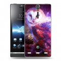 Дизайнерский пластиковый чехол для Sony Xperia S Совы