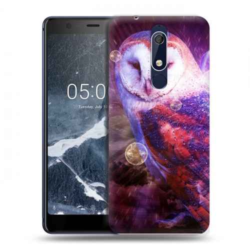 Дизайнерский пластиковый чехол для Nokia 5.1 Совы