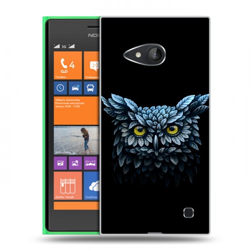 Дизайнерский пластиковый чехол для Nokia Lumia 730/735 Совы