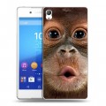 Дизайнерский пластиковый чехол для Sony Xperia Z3+ Обезьяны