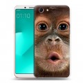 Дизайнерский пластиковый чехол для OPPO A83 Обезьяны