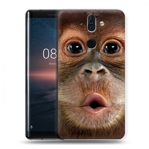 Дизайнерский пластиковый чехол для Nokia 8 Sirocco Обезьяны