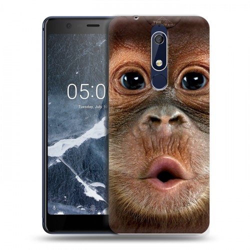 Дизайнерский пластиковый чехол для Nokia 5.1 Обезьяны