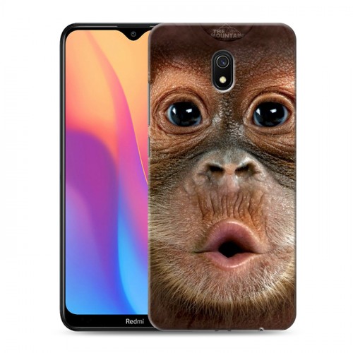 Дизайнерский силиконовый с усиленными углами чехол для Xiaomi RedMi 8A Обезьяны