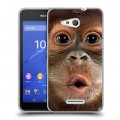 Дизайнерский пластиковый чехол для Sony Xperia E4g Обезьяны