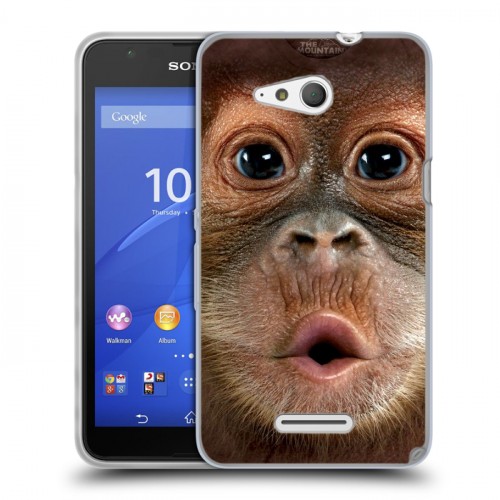 Дизайнерский пластиковый чехол для Sony Xperia E4g Обезьяны