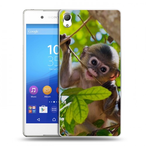 Дизайнерский пластиковый чехол для Sony Xperia Z3+ Обезьяны