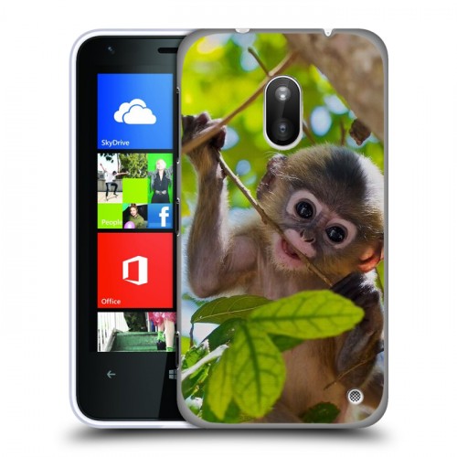 Дизайнерский пластиковый чехол для Nokia Lumia 620 Обезьяны