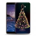 Дизайнерский пластиковый чехол для Nokia 7 Plus Новогодняя елка