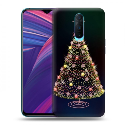 Дизайнерский пластиковый чехол для OPPO RX17 Pro Новогодняя елка