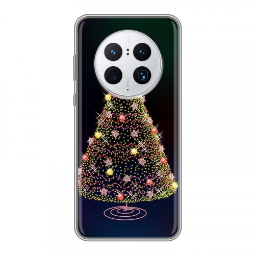 Дизайнерский пластиковый чехол для Huawei Mate 50 Pro Новогодняя елка