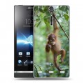 Дизайнерский пластиковый чехол для Sony Xperia S Обезьяны