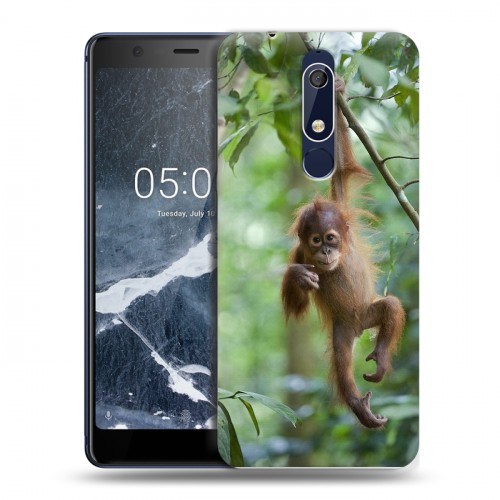 Дизайнерский пластиковый чехол для Nokia 5.1 Обезьяны