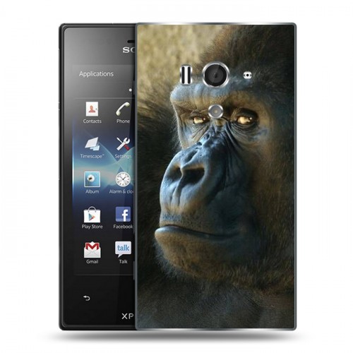 Дизайнерский пластиковый чехол для Sony Xperia acro S Обезьяны