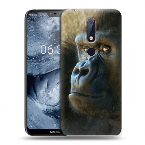 Дизайнерский силиконовый чехол для Nokia 6.1 Plus Обезьяны