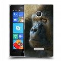 Дизайнерский пластиковый чехол для Microsoft Lumia 435 Обезьяны