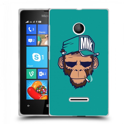 Дизайнерский пластиковый чехол для Microsoft Lumia 435 Обезьяны