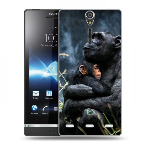 Дизайнерский пластиковый чехол для Sony Xperia S Обезьяны