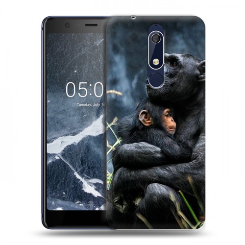 Дизайнерский пластиковый чехол для Nokia 5.1 Обезьяны