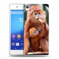 Дизайнерский пластиковый чехол для Sony Xperia Z3+ Обезьяны