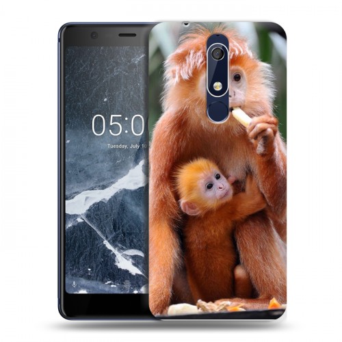 Дизайнерский пластиковый чехол для Nokia 5.1 Обезьяны