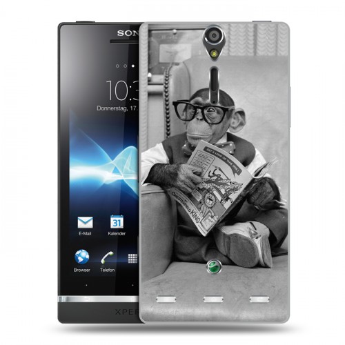 Дизайнерский пластиковый чехол для Sony Xperia S Обезьяны