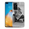 Дизайнерский силиконовый с усиленными углами чехол для Huawei P40 Обезьяны