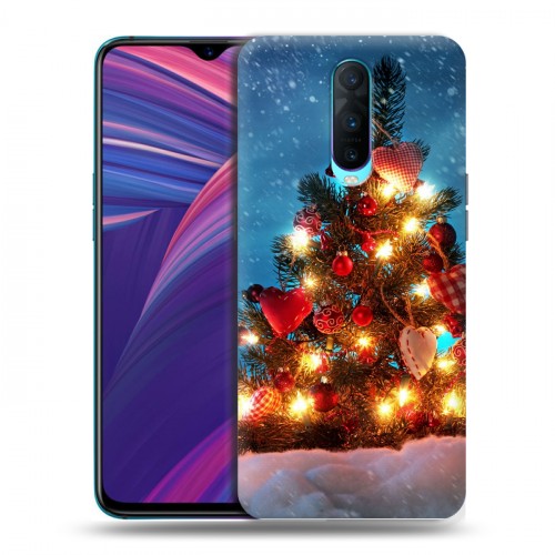 Дизайнерский пластиковый чехол для OPPO RX17 Pro Новогодняя елка