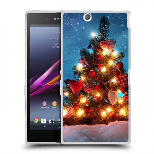 Дизайнерский пластиковый чехол для Sony Xperia Z Ultra  Новогодняя елка