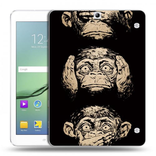 Дизайнерский силиконовый чехол для Samsung Galaxy Tab S2 9.7 Обезьяны
