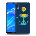 Дизайнерский пластиковый чехол для Huawei Y6 (2019) Обезьяны