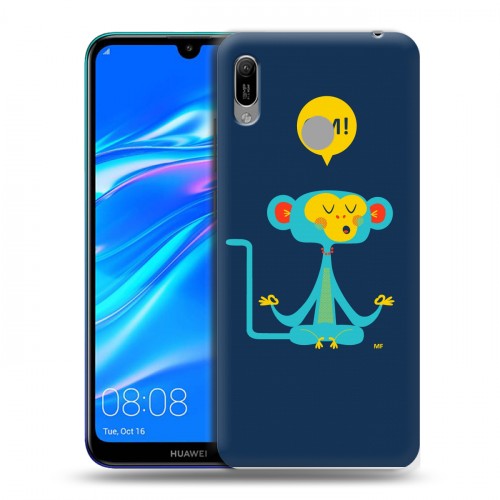 Дизайнерский пластиковый чехол для Huawei Y6 (2019) Обезьяны