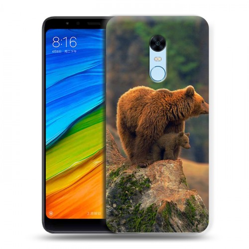 Дизайнерский пластиковый чехол для Xiaomi RedMi 5 Plus Медведи