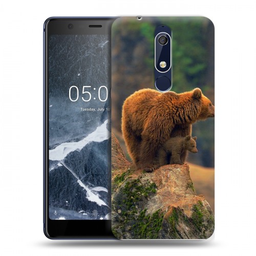 Дизайнерский пластиковый чехол для Nokia 5.1 Медведи