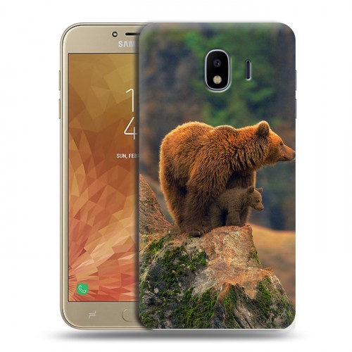 Дизайнерский пластиковый чехол для Samsung Galaxy J4 Медведи