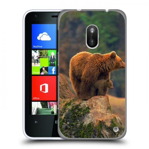 Дизайнерский пластиковый чехол для Nokia Lumia 620 Медведи