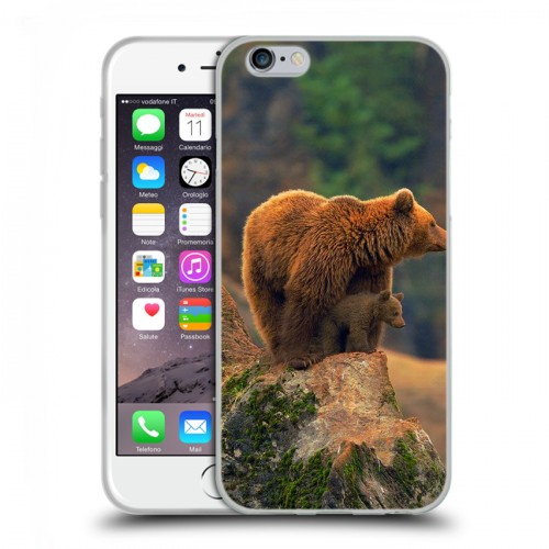 Дизайнерский пластиковый чехол для Iphone 6/6s Медведи