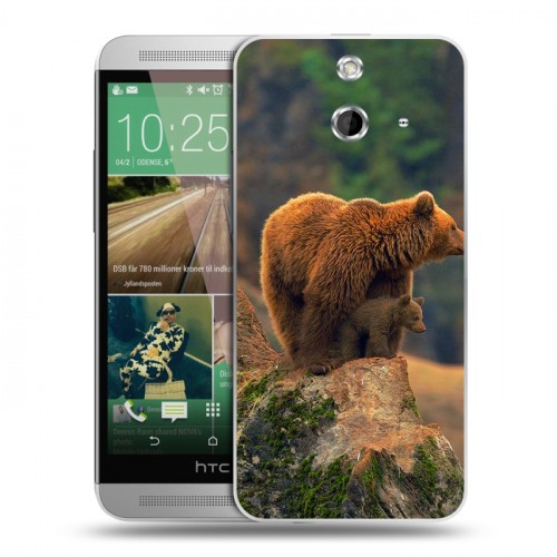 Дизайнерский пластиковый чехол для HTC One E8 Медведи