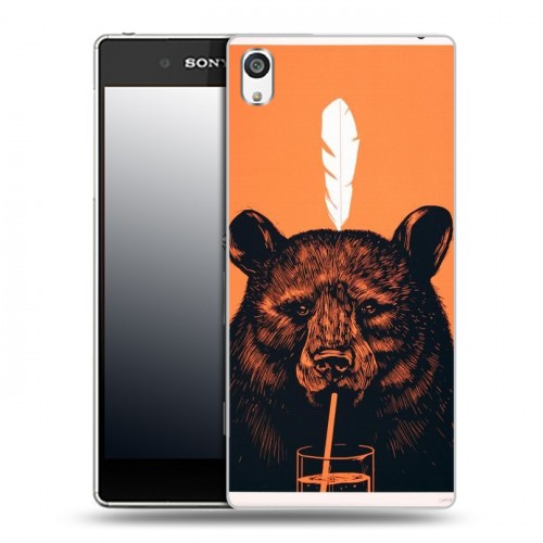 Дизайнерский пластиковый чехол для Sony Xperia E5 Медведи