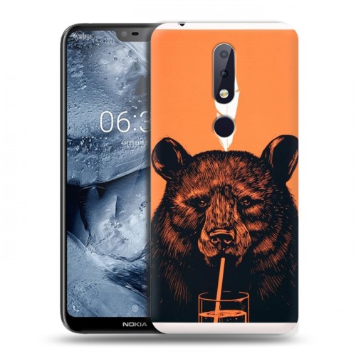 Дизайнерский силиконовый чехол для Nokia 6.1 Plus Медведи