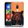 Дизайнерский пластиковый чехол для Nokia Lumia 620 Медведи