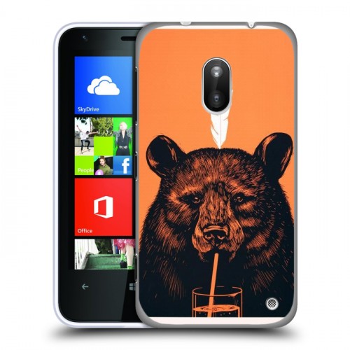 Дизайнерский пластиковый чехол для Nokia Lumia 620 Медведи