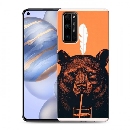 Дизайнерский пластиковый чехол для Huawei Honor 30 Медведи