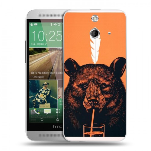 Дизайнерский пластиковый чехол для HTC One E8 Медведи